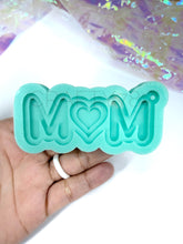 Load image into Gallery viewer, MOM Keychain with 2D Hearts (D10)
