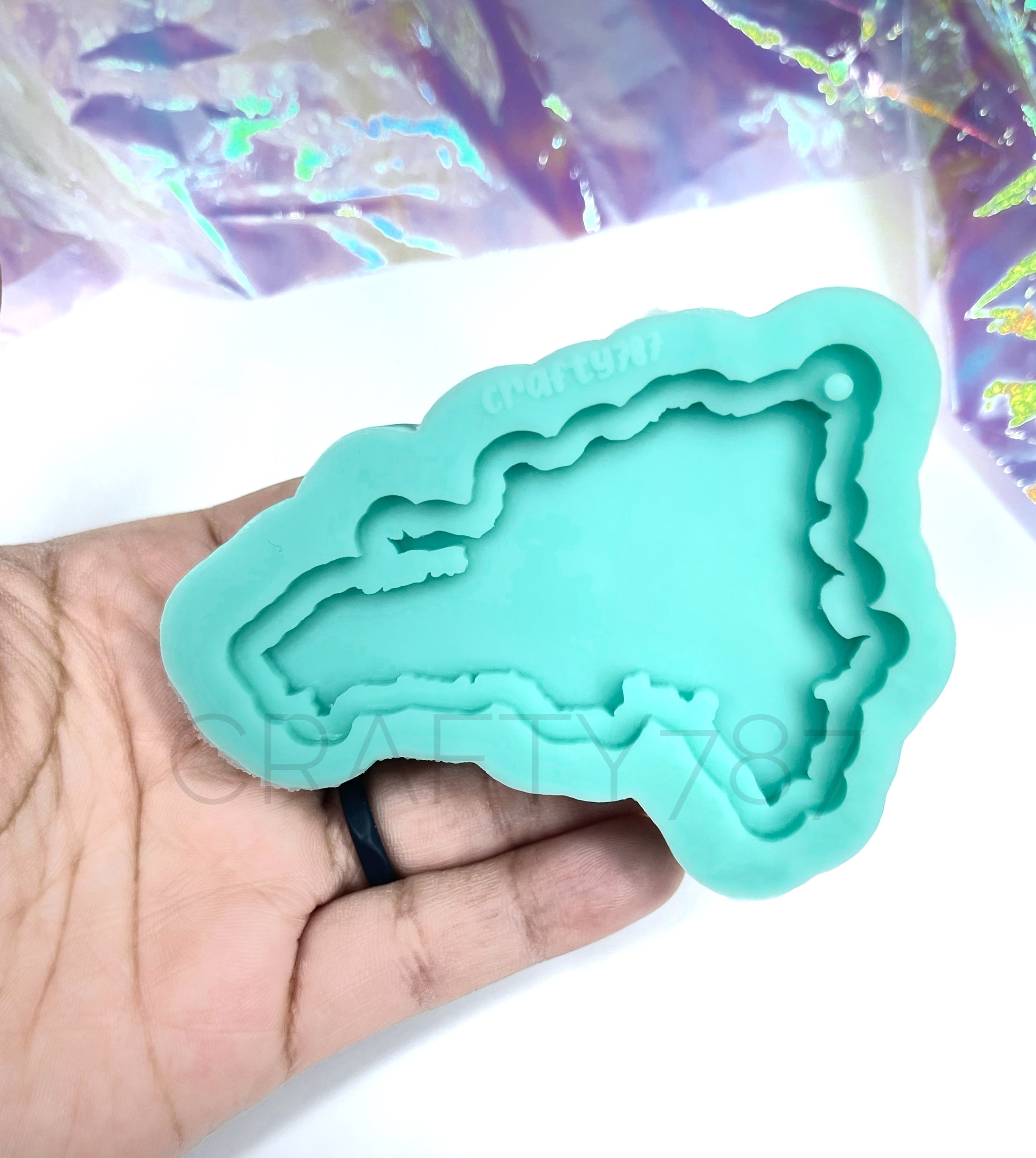Republica Dominicana Llavero Molde 2.8in Dominican Republic Keychain Mold (D10)