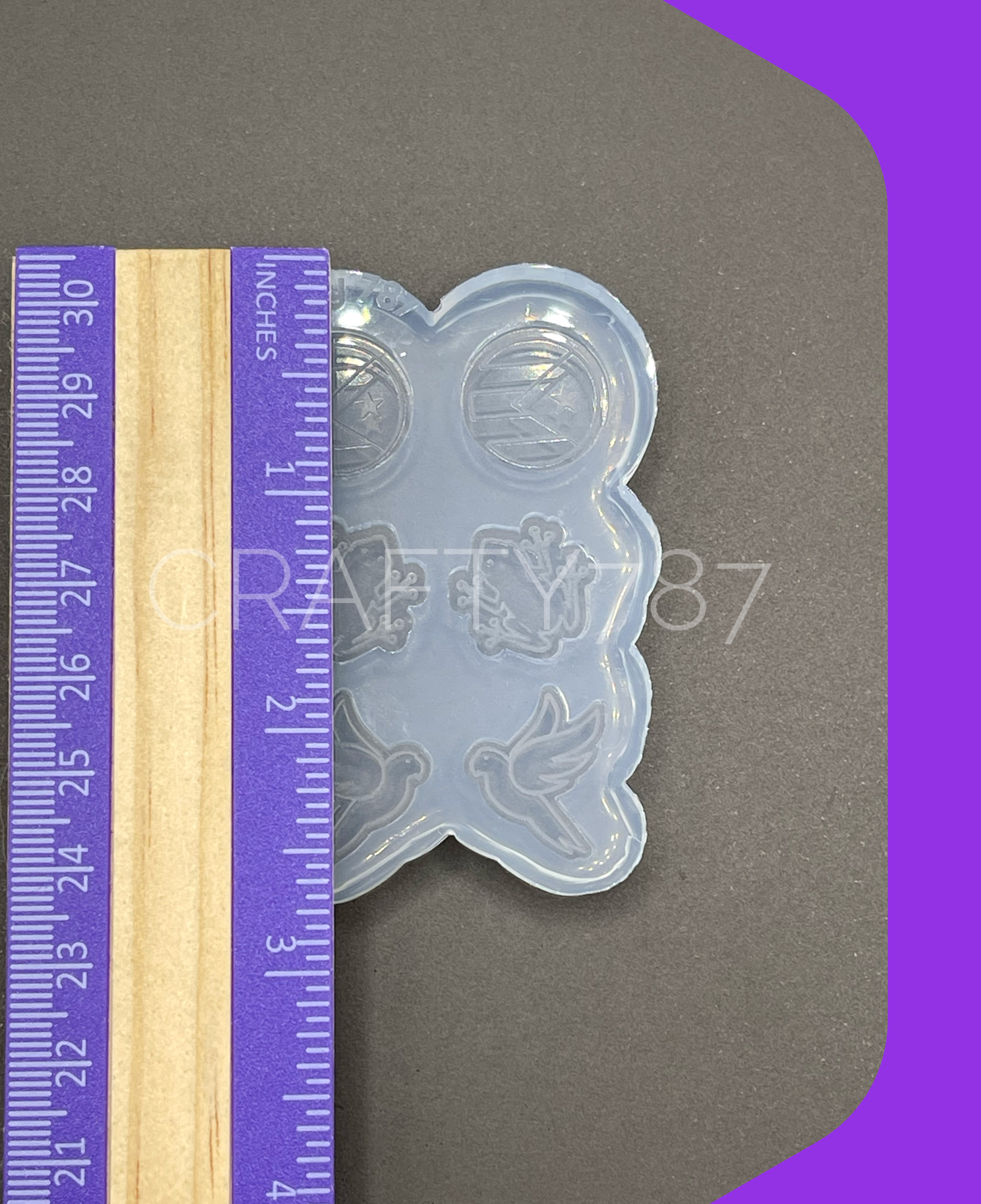 Puerto Rico Theme Studs Silicone Mold (A1)