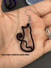 Load image into Gallery viewer, Cat Dangle Earring Silicone Mold Option 1 (D5)
