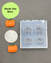 Load image into Gallery viewer, Pumpkin 3D Silicone Mold, Resin Earring Mold(A14)
