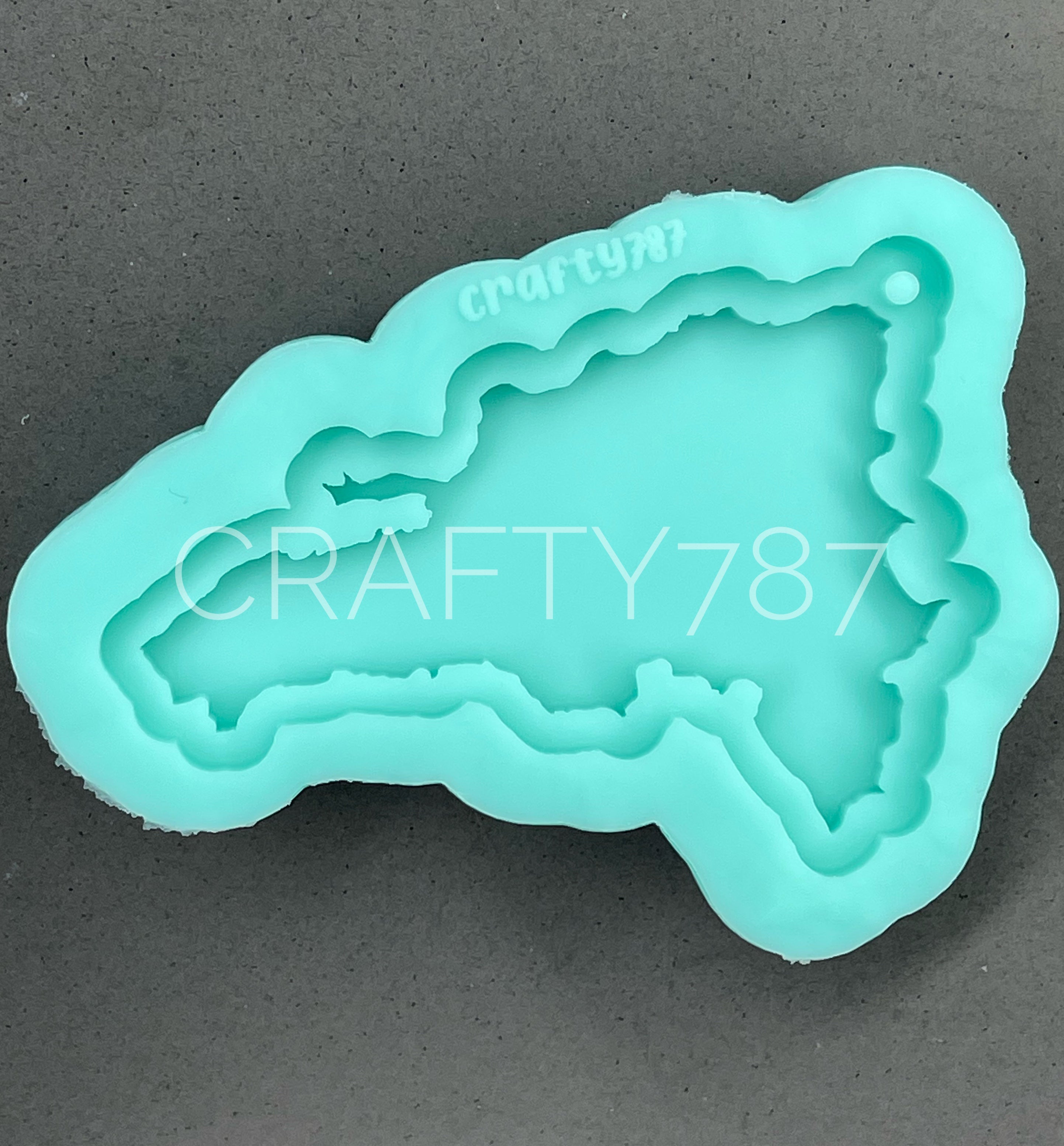 Republica Dominicana Llavero Molde 2.8in Dominican Republic Keychain Mold (D10)
