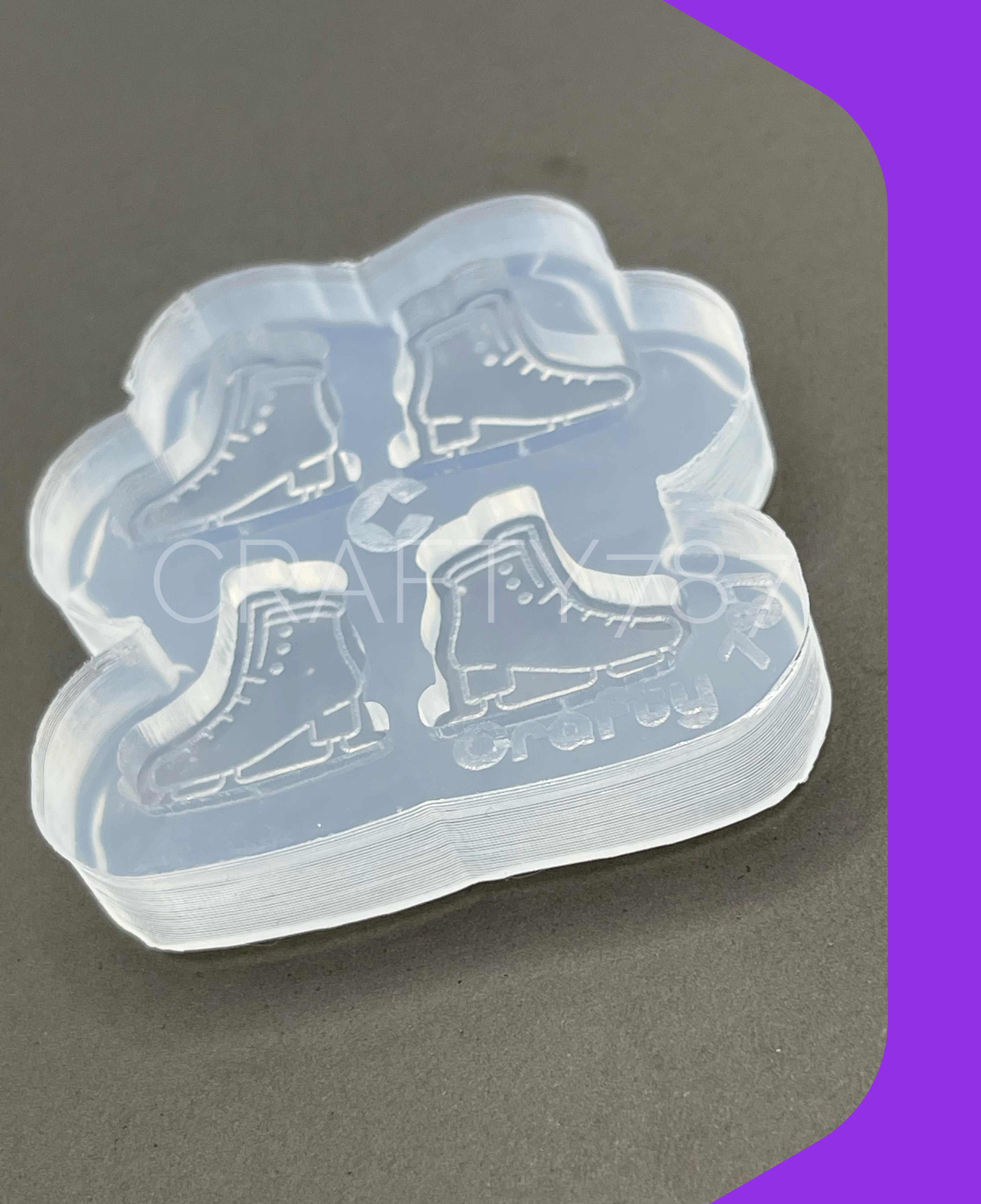 Ice Skates Silicone Mold