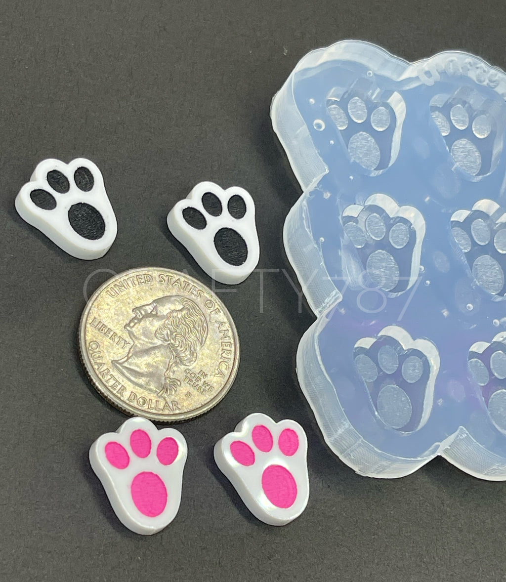 Bunny Paws Studs/Bits Silicone Mold (A3)