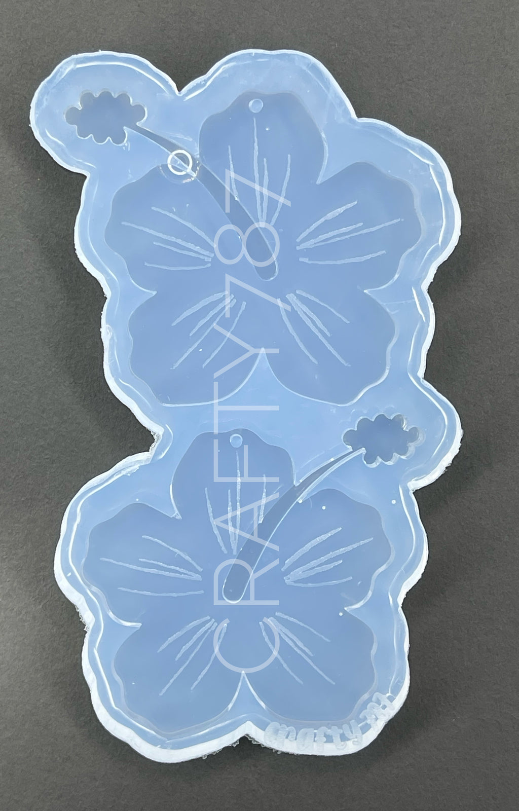 Hibiscus XL Flor de Maga Dangle Silicone Mold(C5)