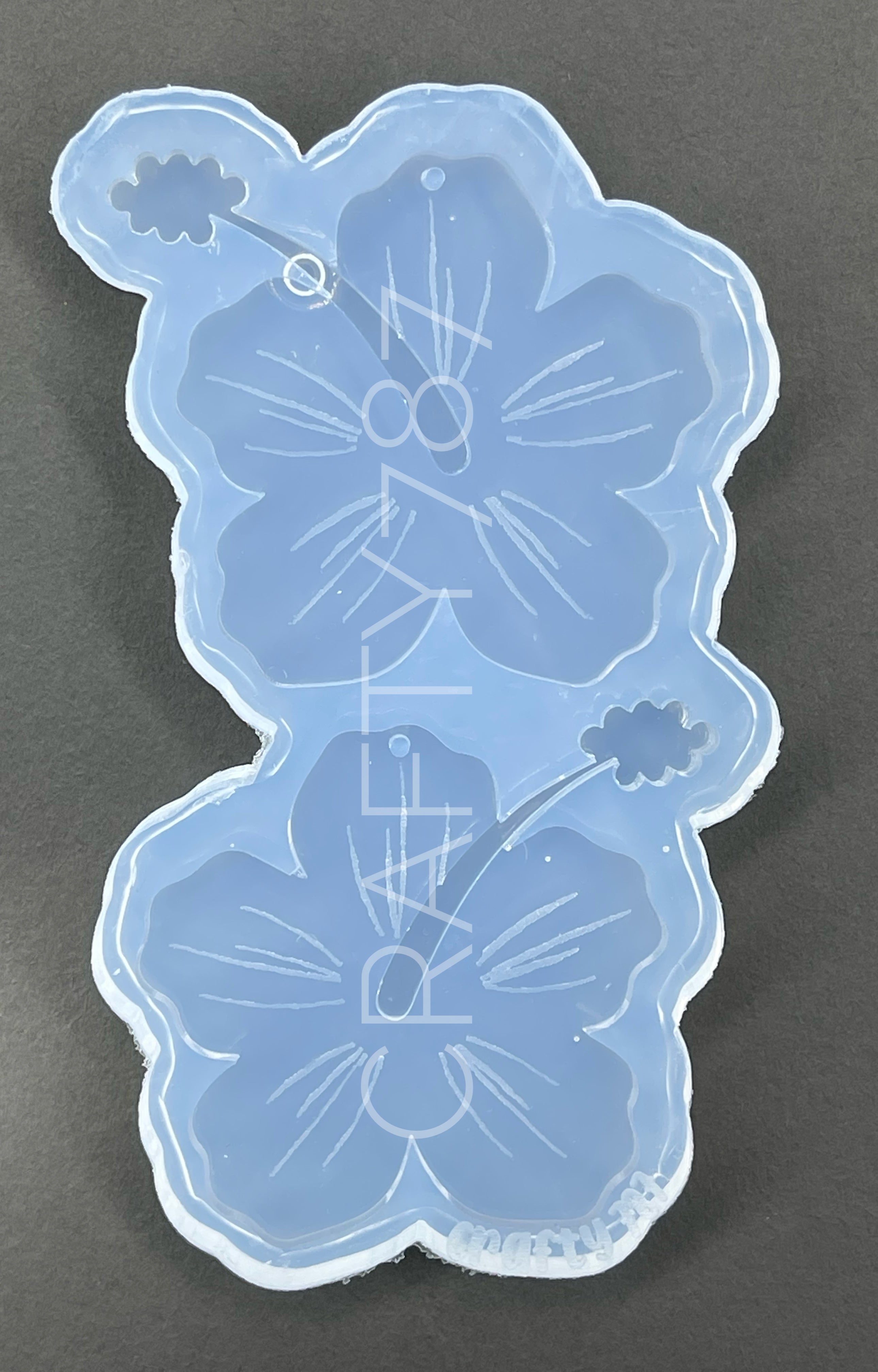 Hibiscus XL Flor de Maga Dangle Silicone Mold(C5)