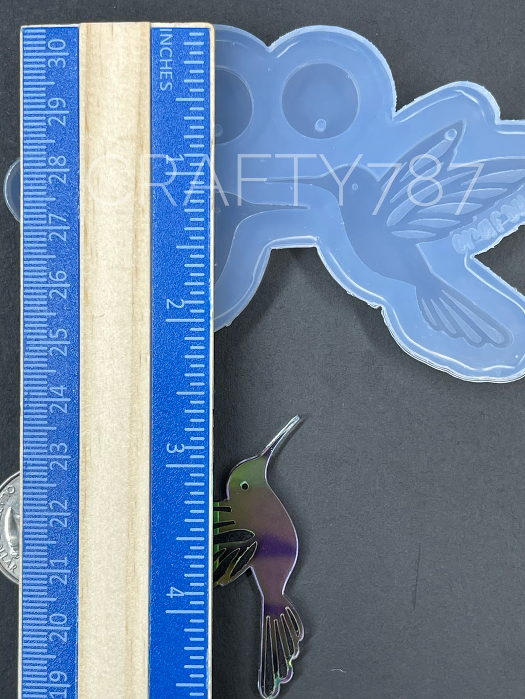 Hummingbird Dangle Earring Silicone Mold (D5)