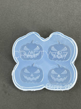 Load image into Gallery viewer, Scary Pumpkin Stud Silicone Mold(A6)
