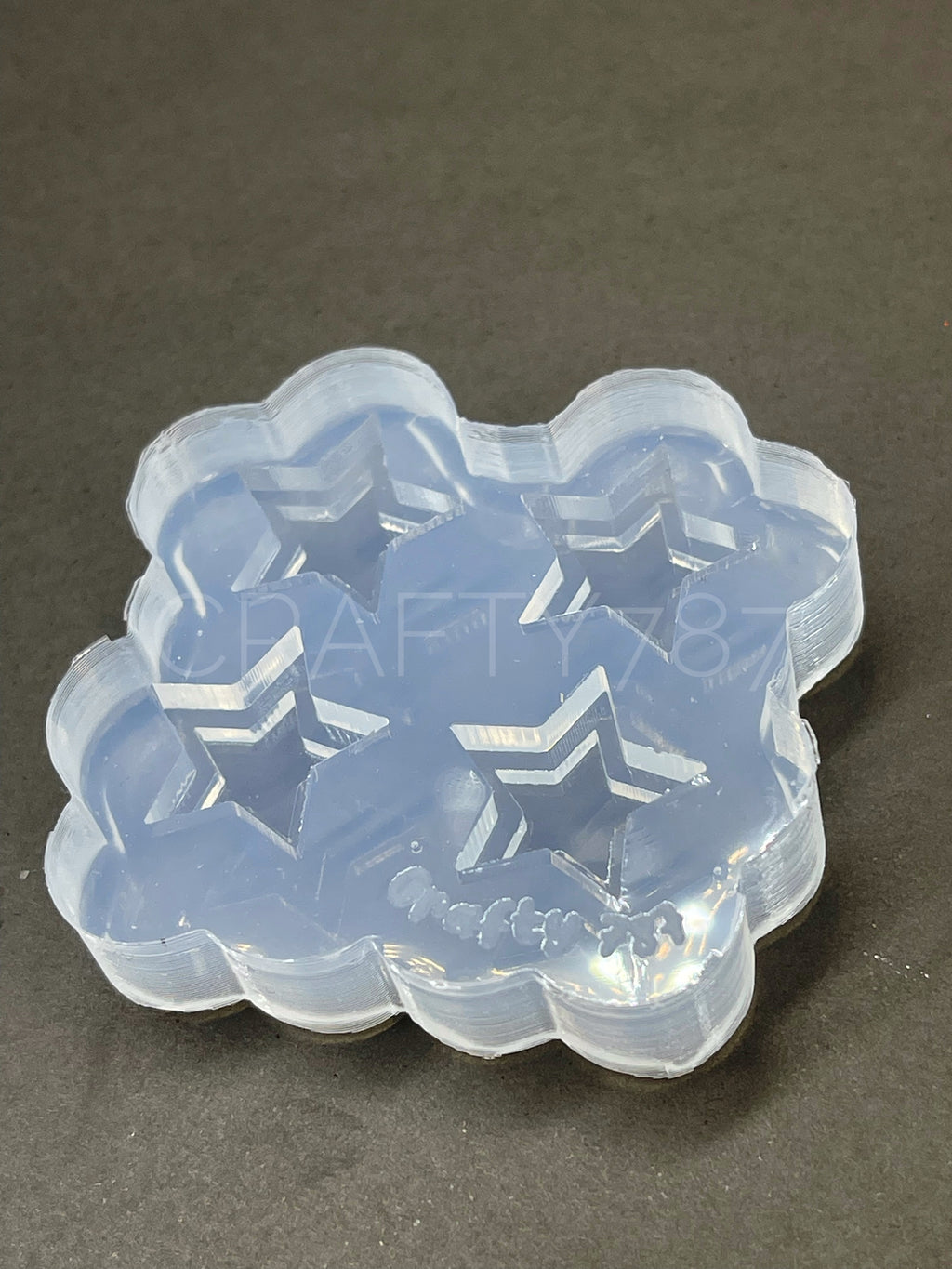 Star Stud Earring Mold, Layered Star Mold (A13)