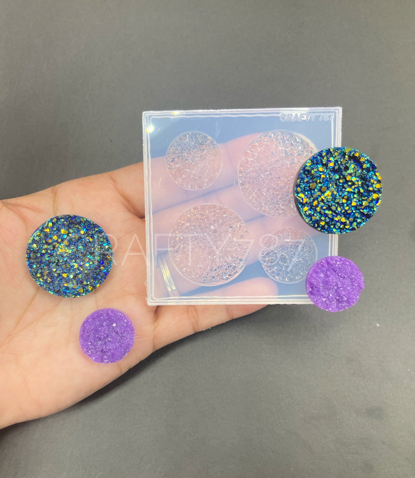 Druzy Variety Palette Circle 30mm and 20mm(B5)