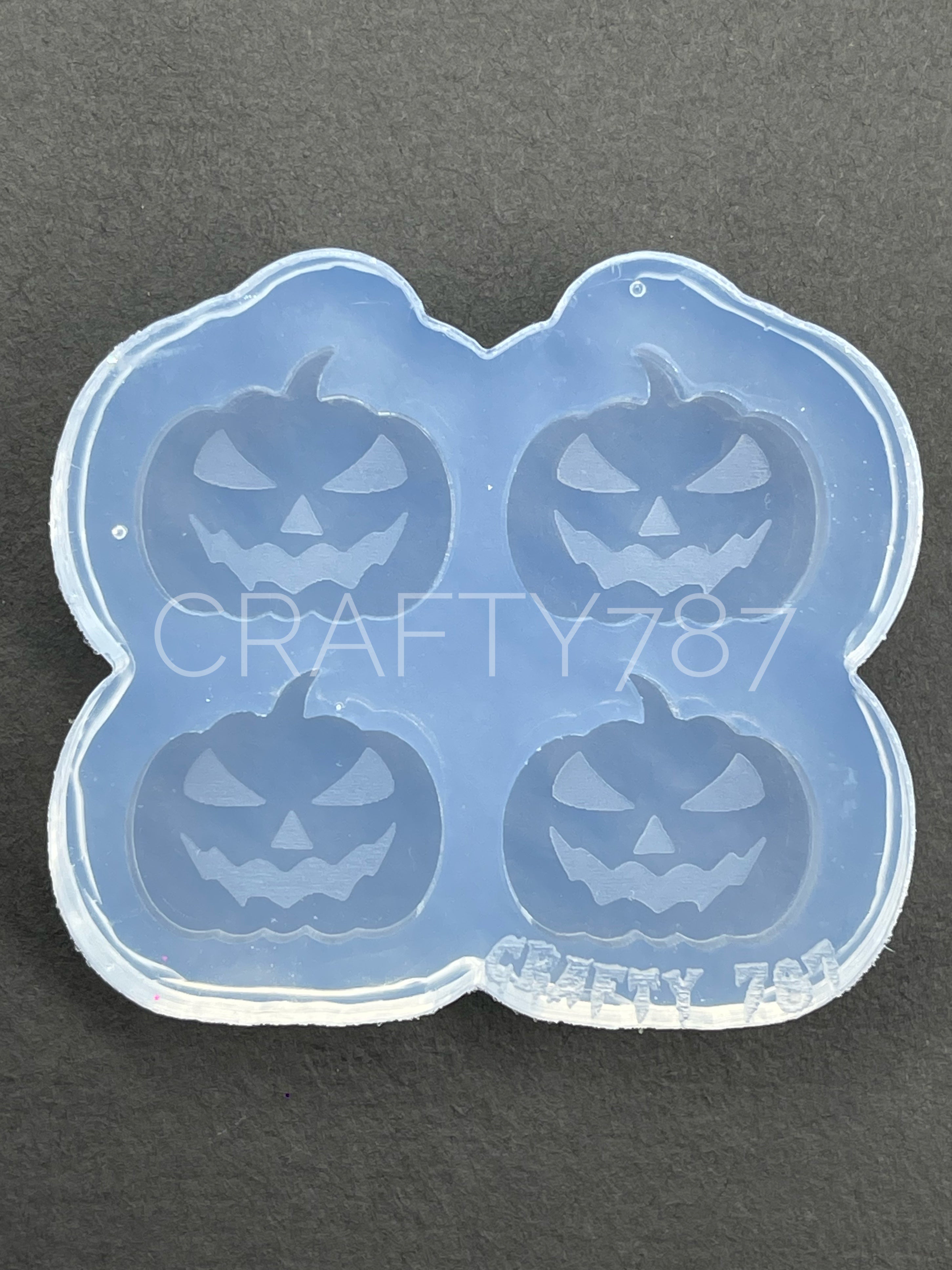 Scary Pumpkin Stud Silicone Mold(A6)