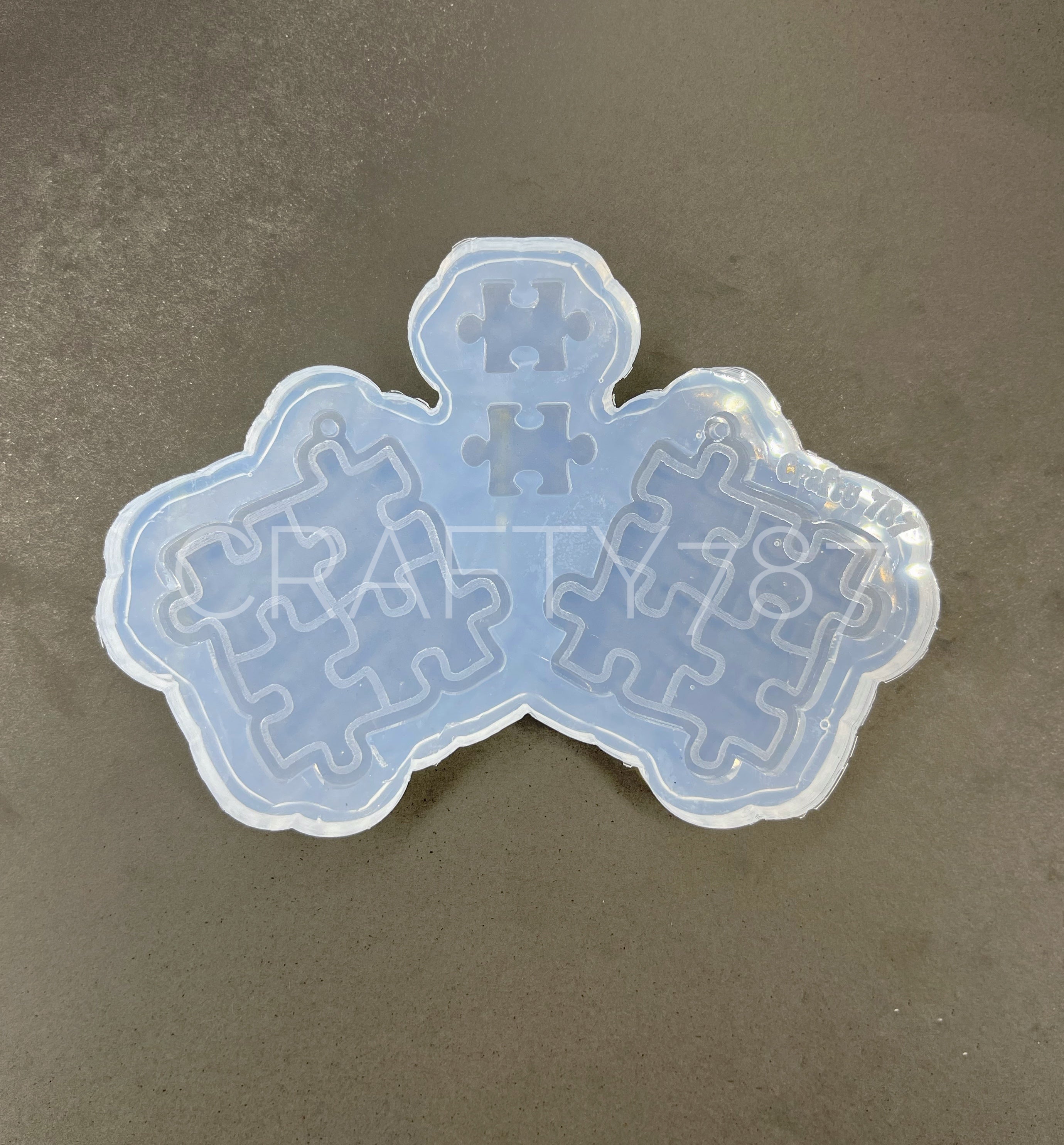 Puzzle Dangle Earring Silicone Mold (C13)