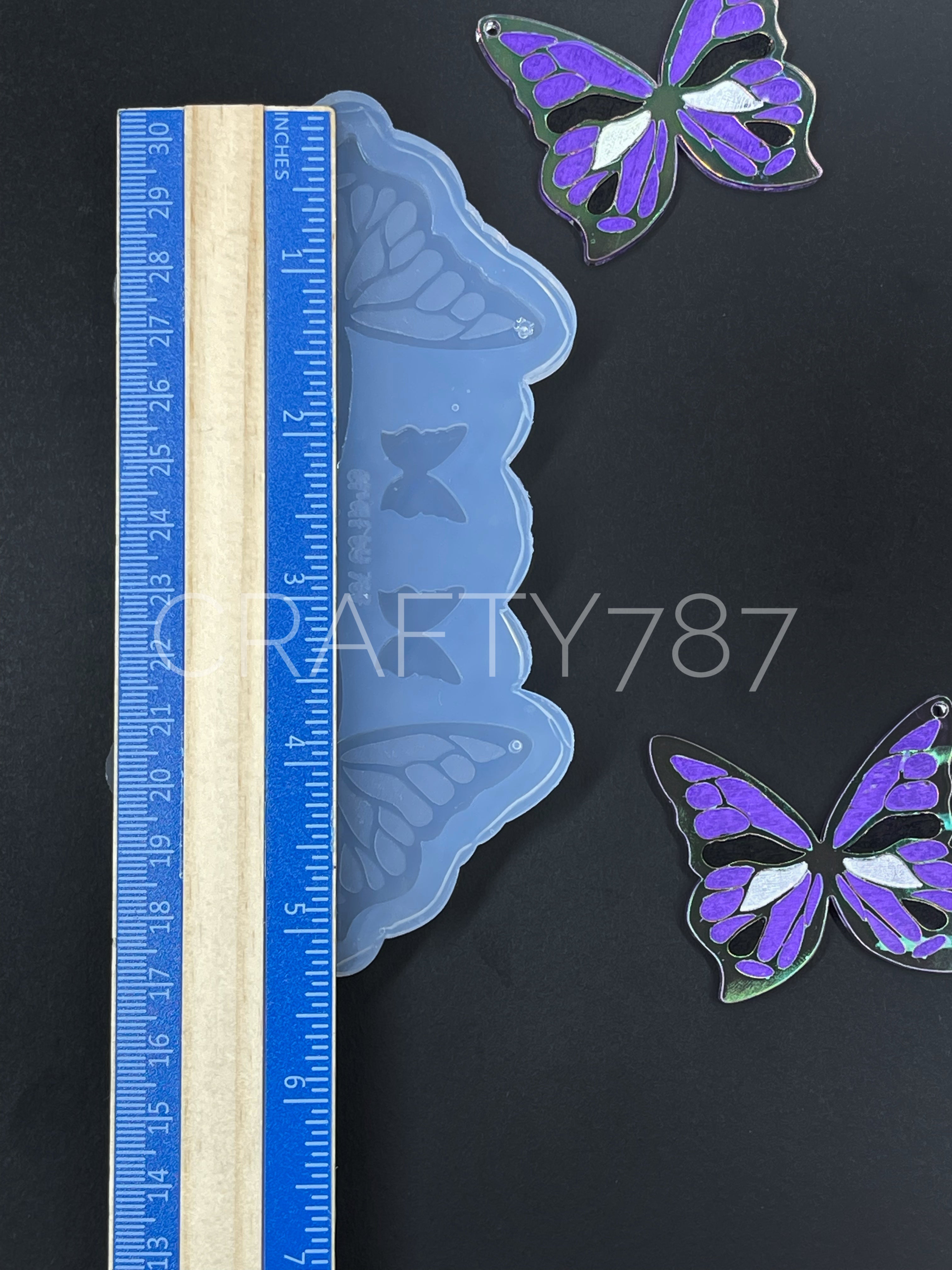 Butterfly Large Dangle Earring Silicone Mold (C8)