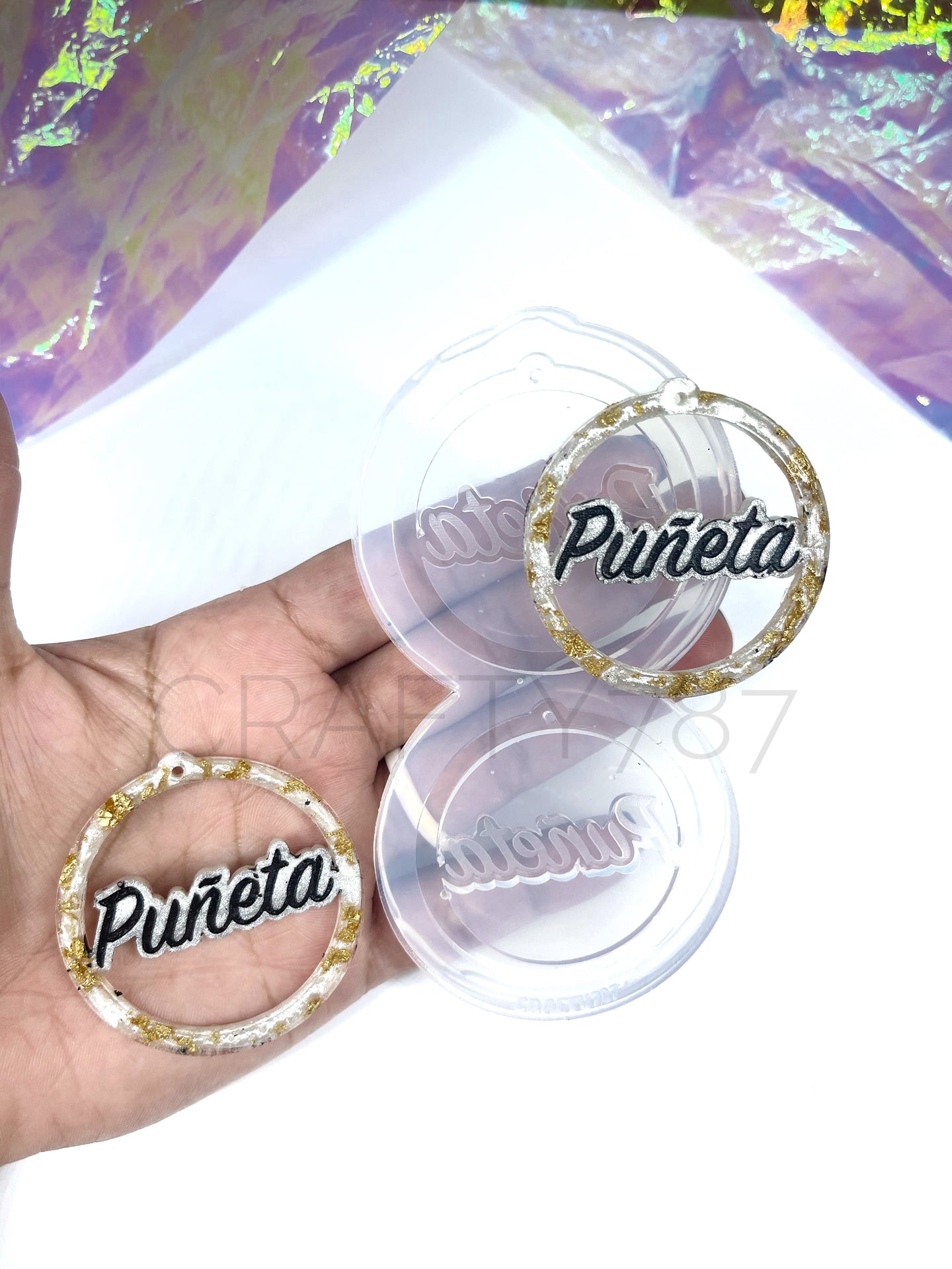 Puñeta Dangle Hoops Silicone Mold (C8)