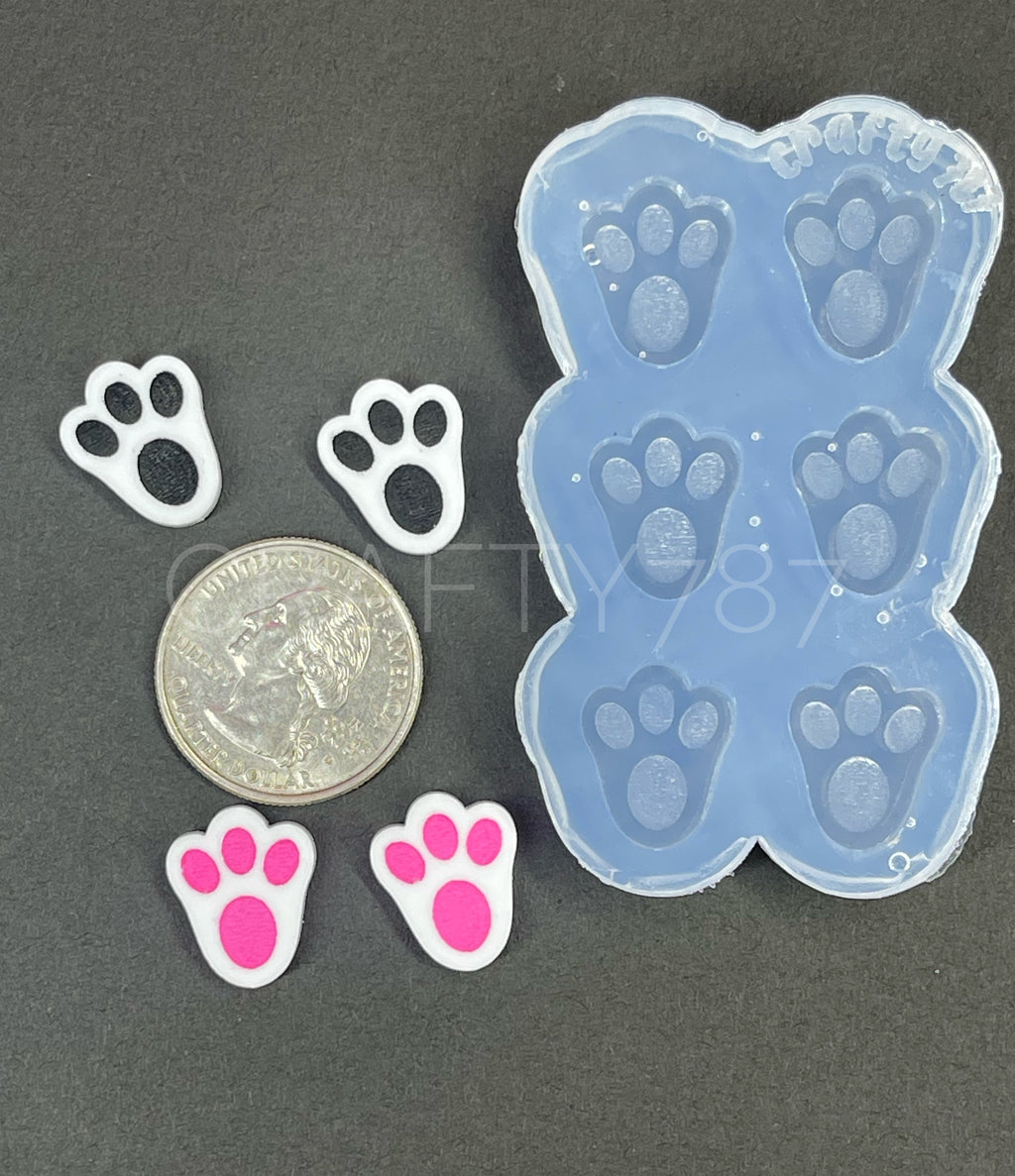 Bunny Paws Studs/Bits Silicone Mold (A3)