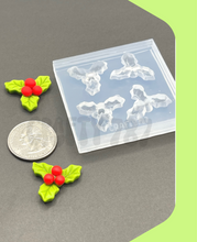 Load image into Gallery viewer, Mistletoe 3D Silicone Mold, Resin Earring Mold (A14)
