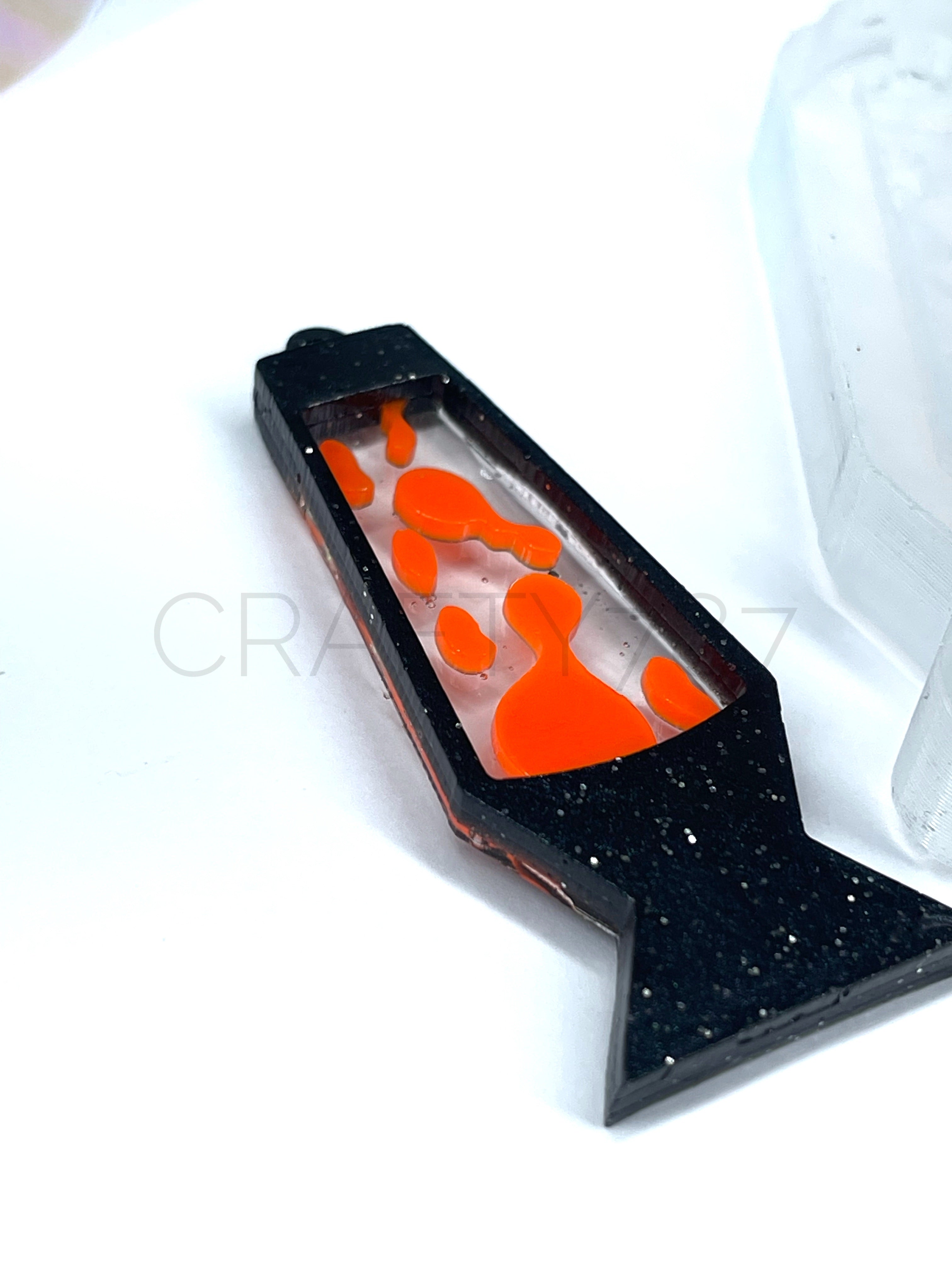 Lava lamp Dangle Earring Silicone Mold 2D (C7)