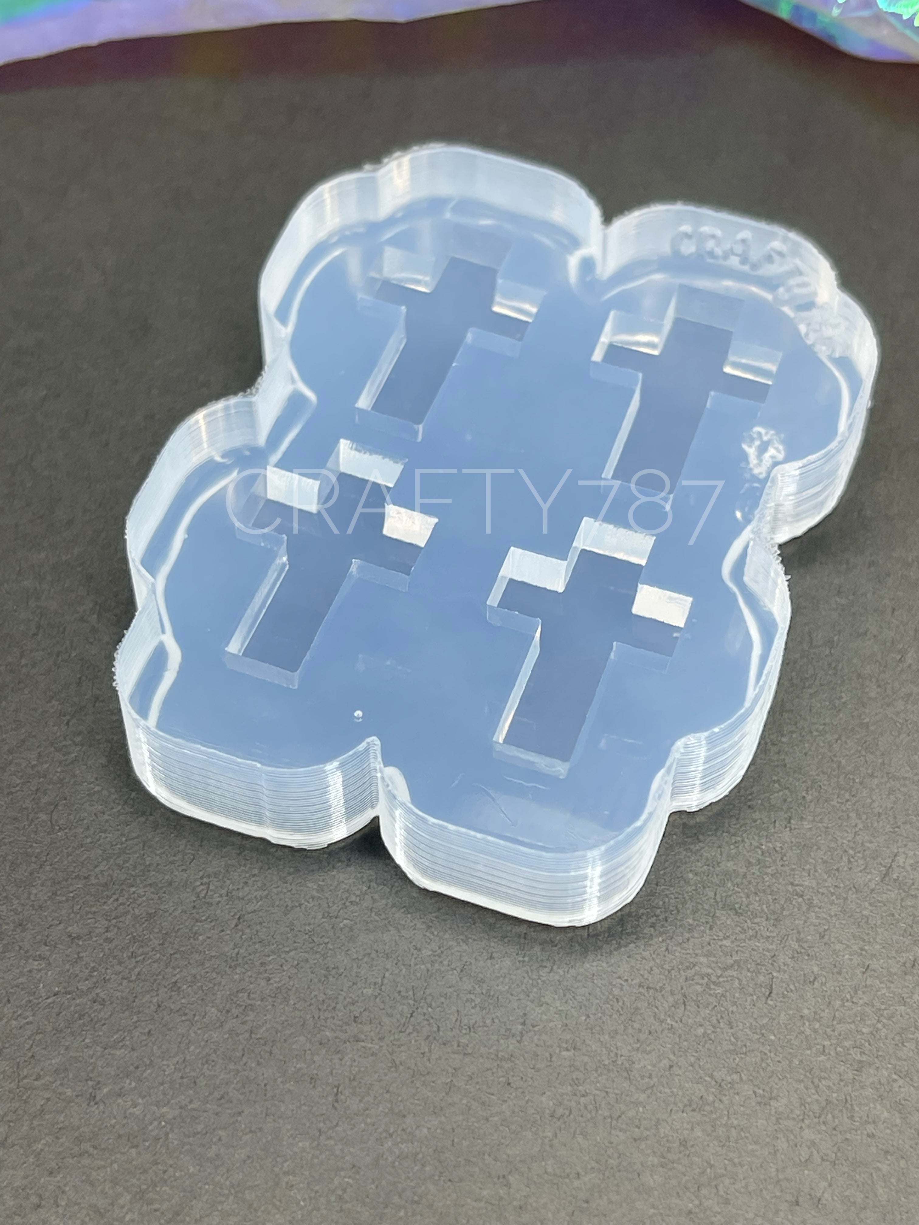 Cross Stud Earring Mold(A11)