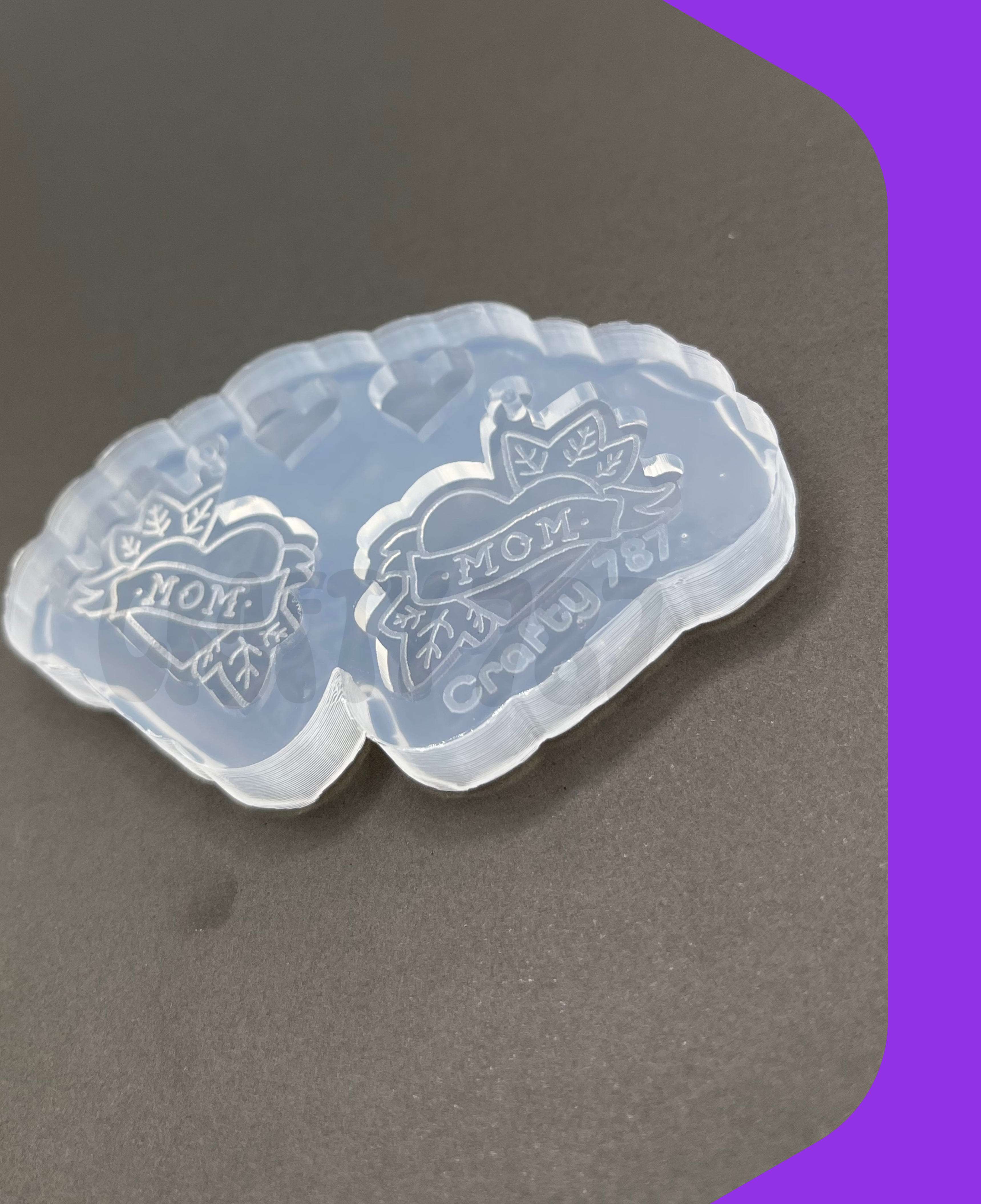 Mom Dangle Earring Silicone Mold(c15)