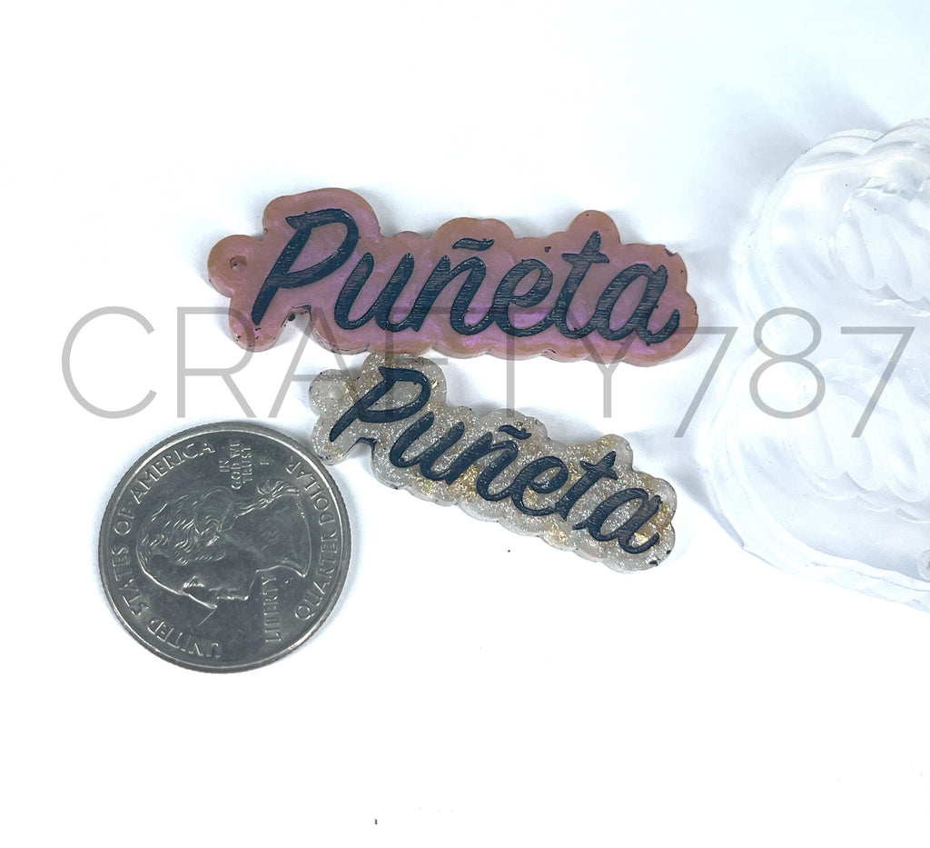 Puñeta Dangle 2 Size Earring Silicone Mold (C8)