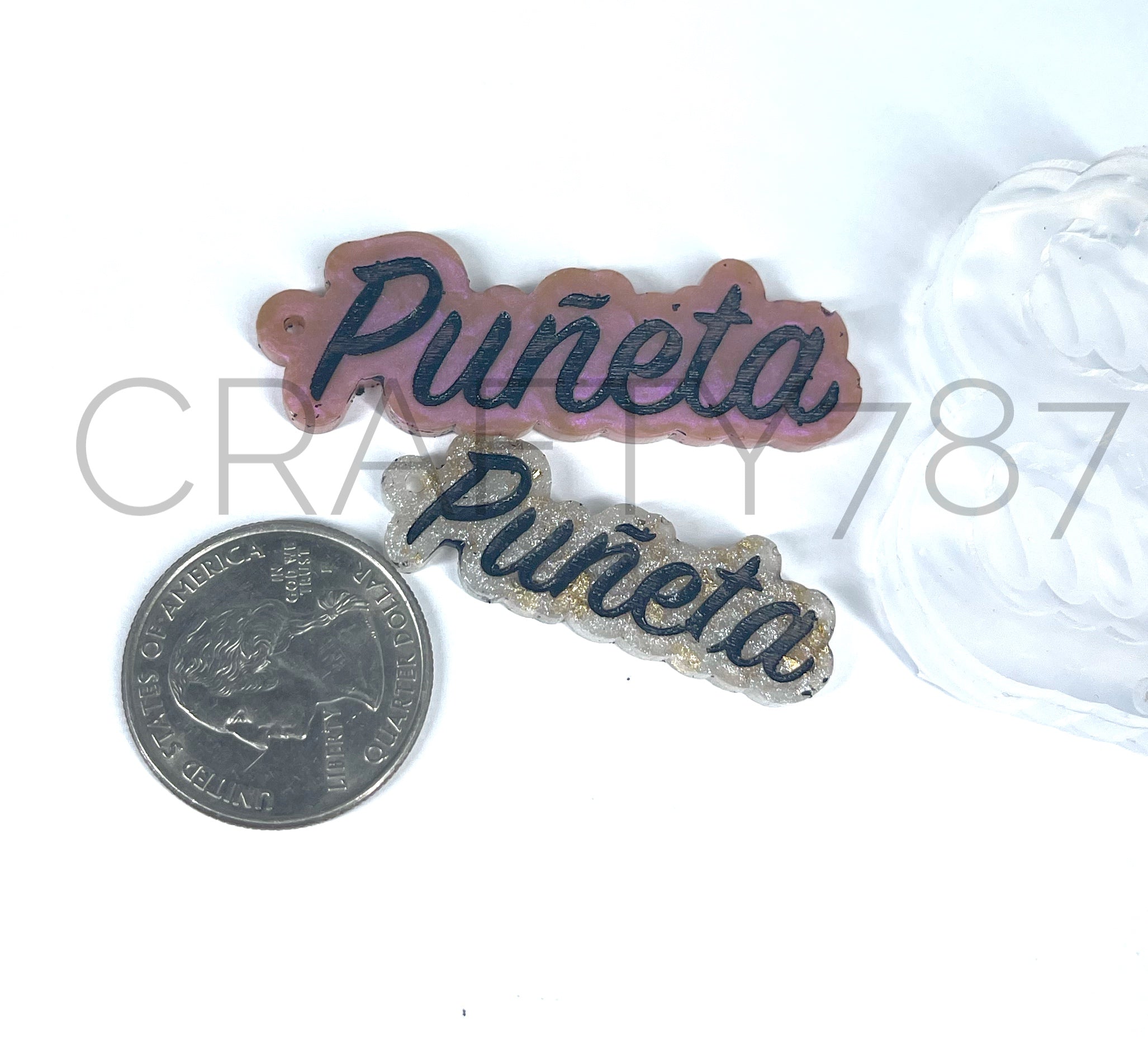 Puñeta Dangle 2 Size Earring Silicone Mold (C8)