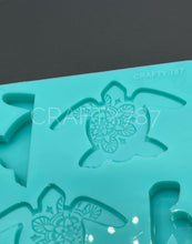 Load image into Gallery viewer, Mandala Turtle Straw Topper Mold
