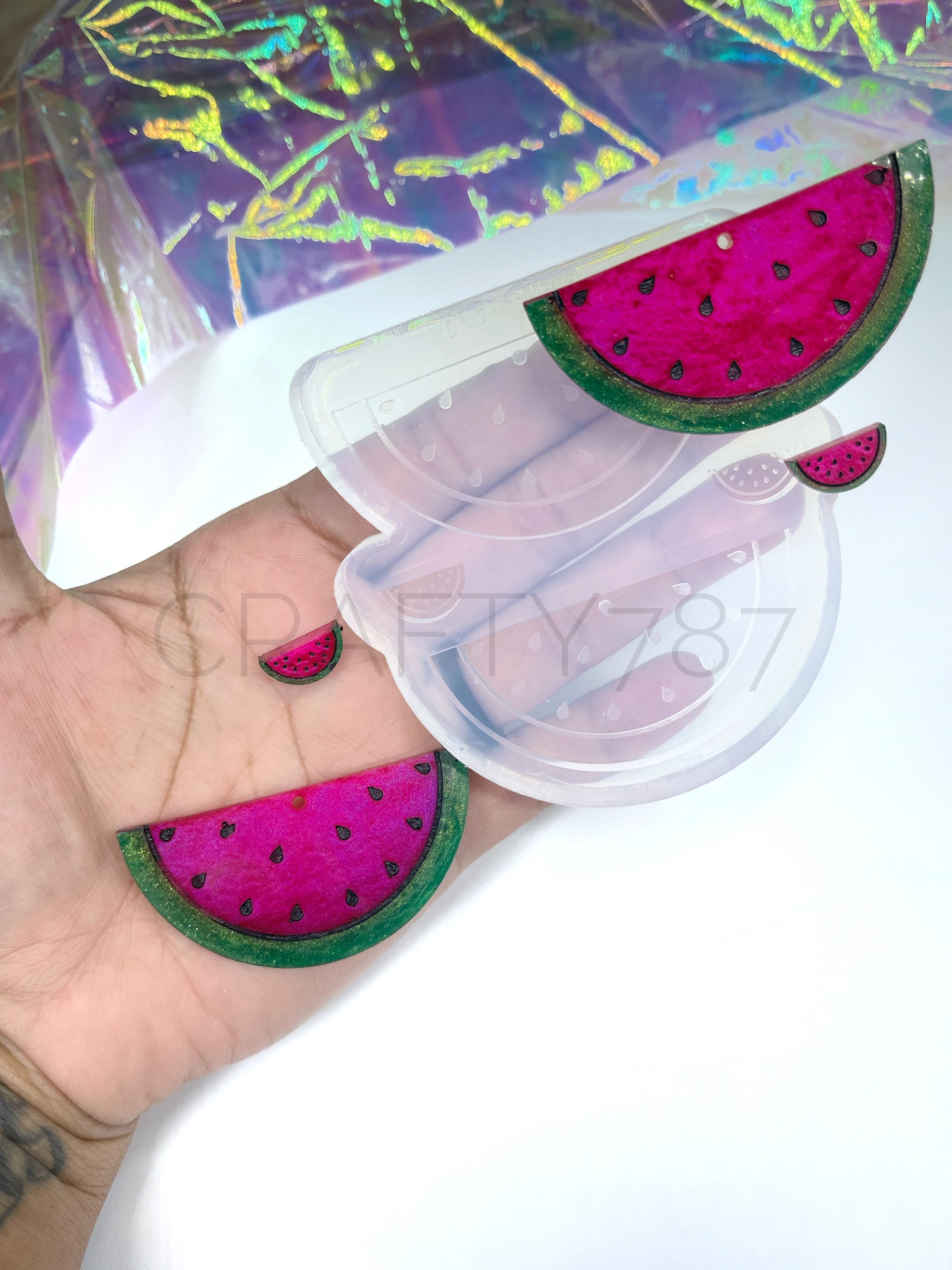 Watermelon Dangle Earring Silicone Mold(C6)