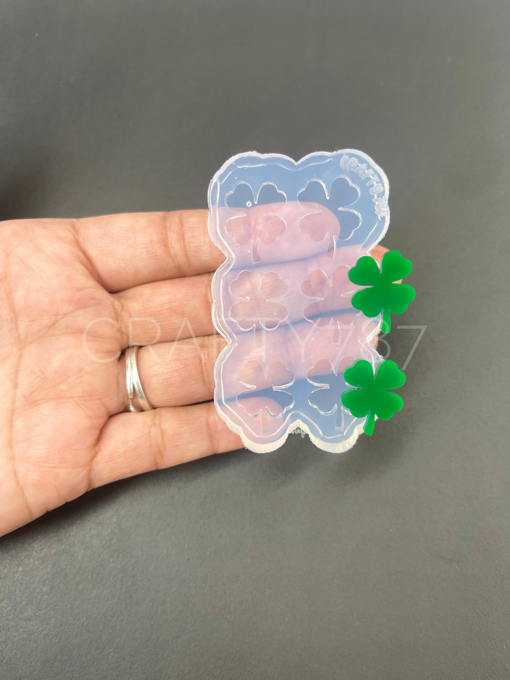 Four Leaf Clover Stud Earring Silicone Mold (B9)