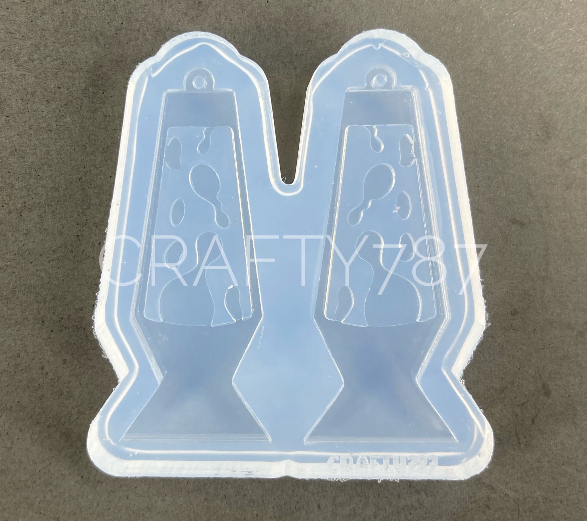 Lava lamp Dangle Earring Silicone Mold 2D (C7)
