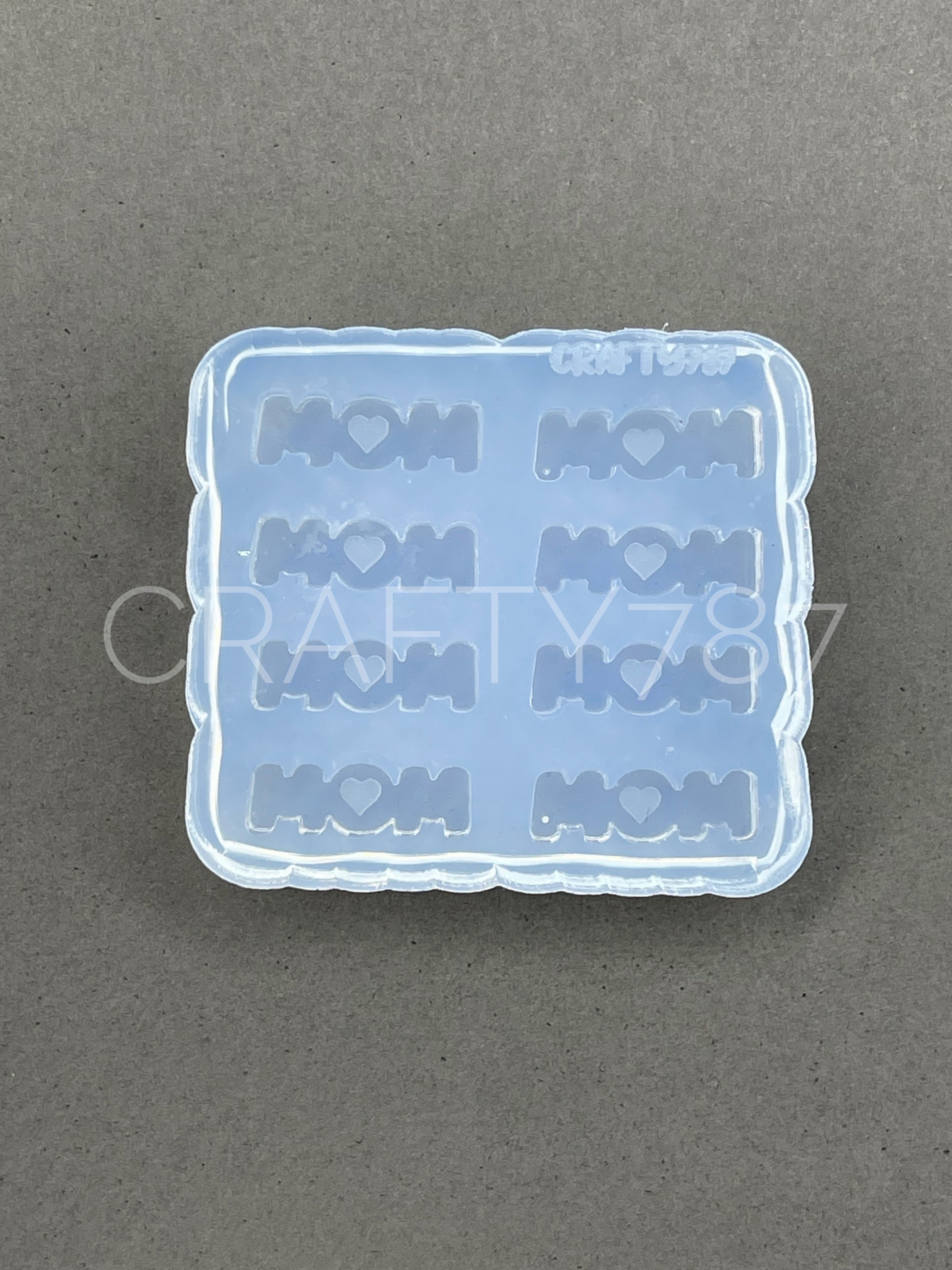 MOM Studs Earring Silicone Mold 4 Pairs(A7)