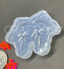 Load image into Gallery viewer, Dolphin &amp; Palm Earring Silicone Mold, Summer Mold (A13)
