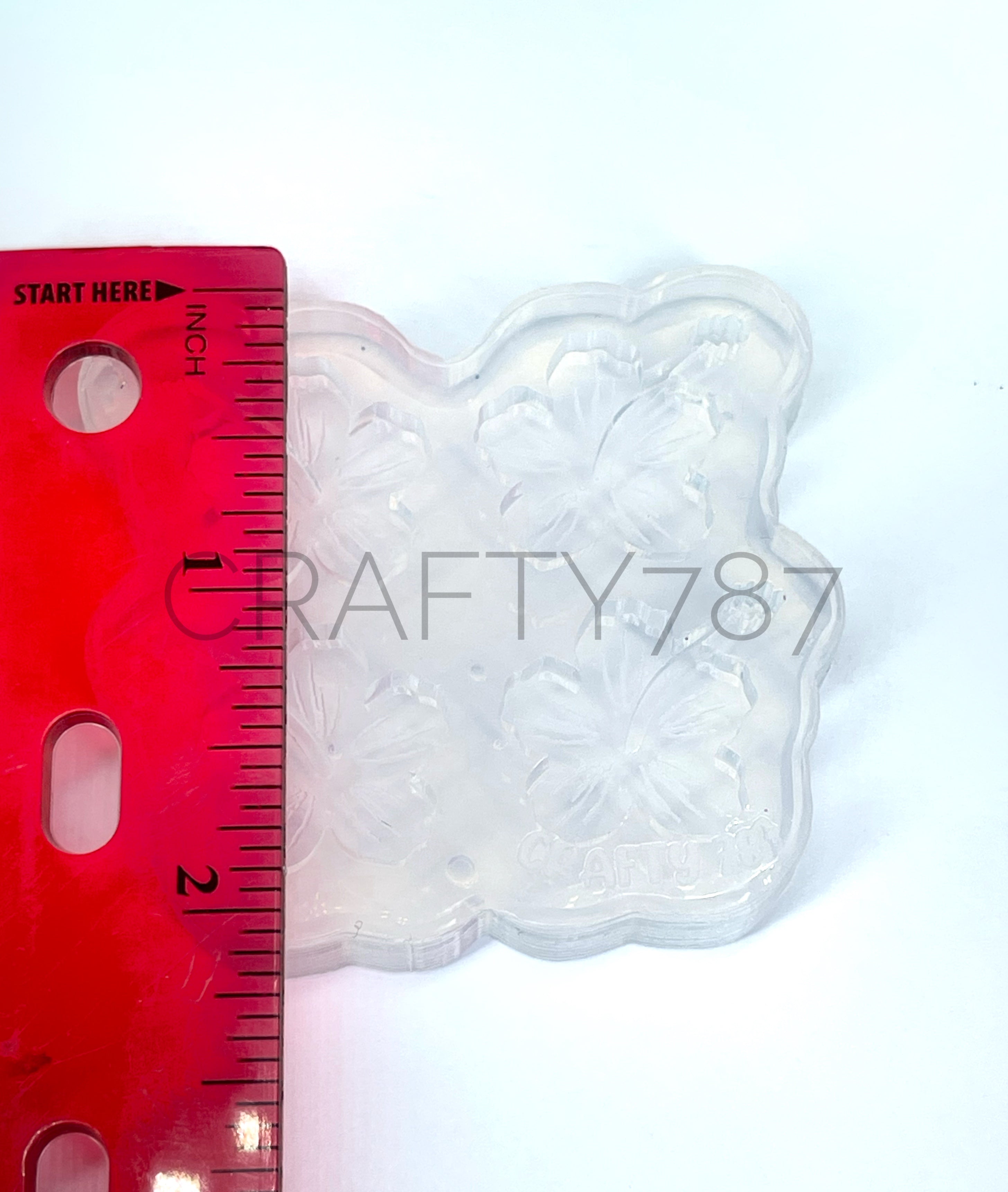 Hibiscus Flor de Maga Stud Earring Silicone Mold(A3)